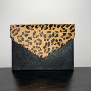 Leopard clutch wallet purse